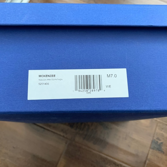 Stuart Weitzman McKenzee Python-Embossed Leather Combat Boots - Picture 8 of 8